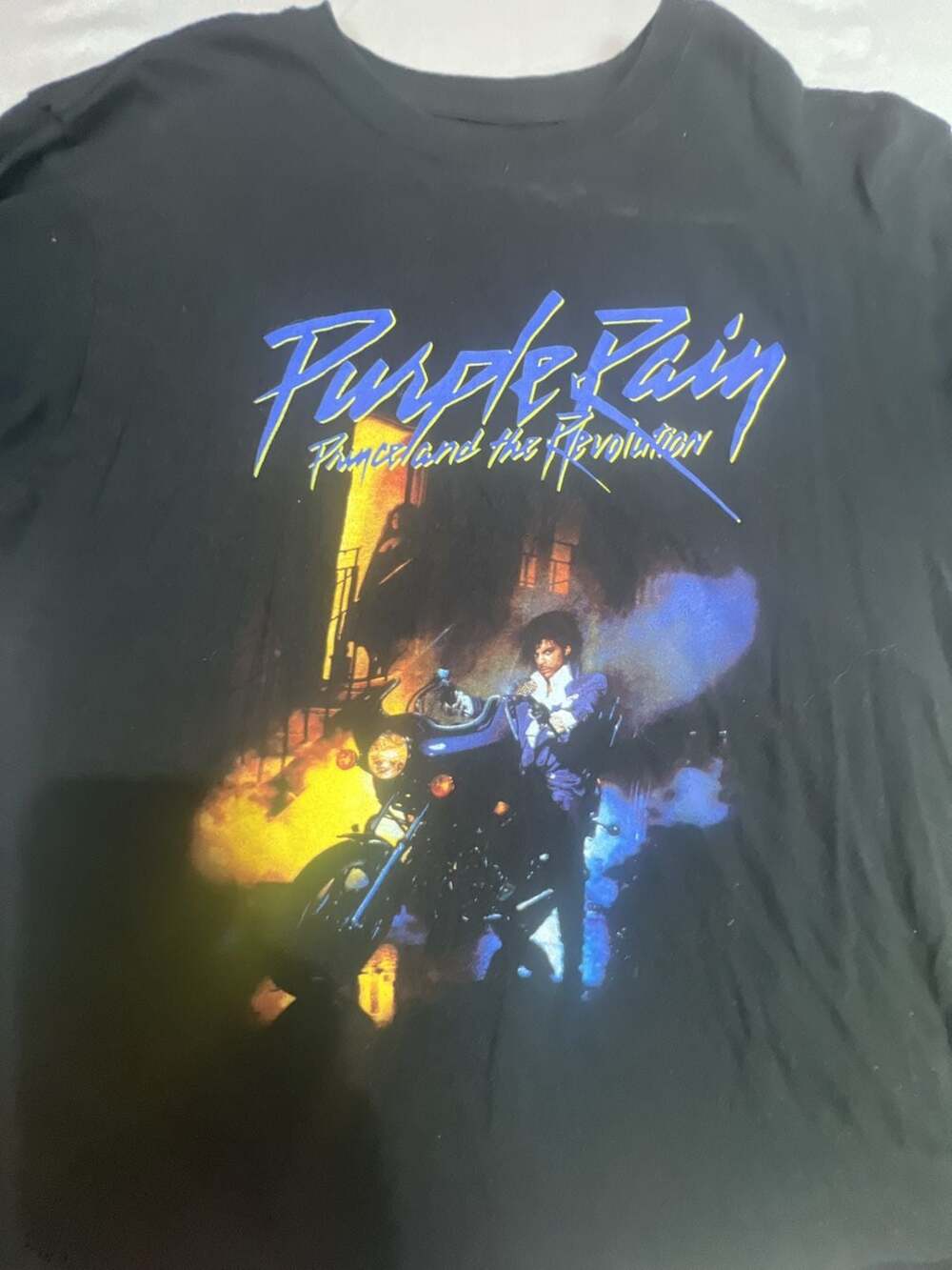 Prince and the Revolution Purple Rain Graphic T-Shirt Black - Picture 2 of 8